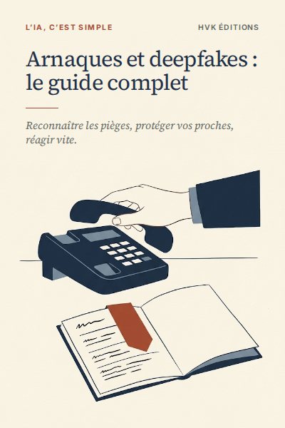 Couverture du guide « Arnaques et deepfakes : le guide complet »