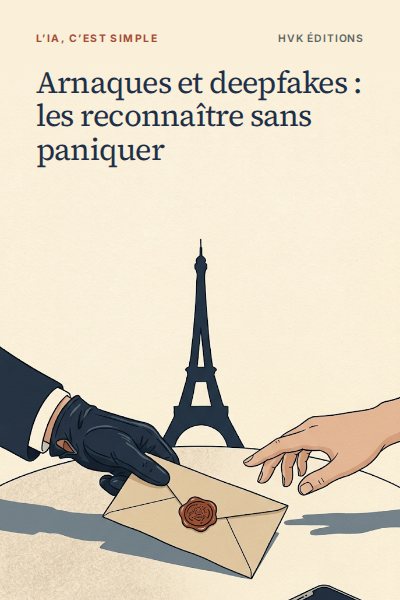 Couverture du guide « Arnaques et deepfakes : les reconnaître sans paniquer »